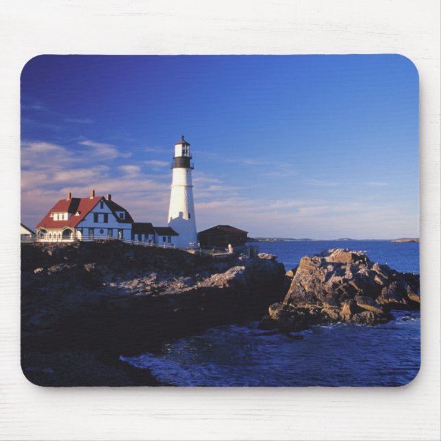 NA, USA, Maine. Portland Head lighthouse. Mouse Mat (Front)