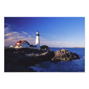 NA, USA, Maine. Portland Head lighthouse. Photo Print
