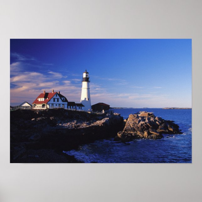 NA, USA, Maine. Portland Head lighthouse. Poster (Front)