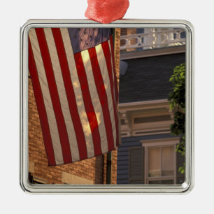 NA, USA, Massachusetts, Nantucket Island, Metal Tree Decoration