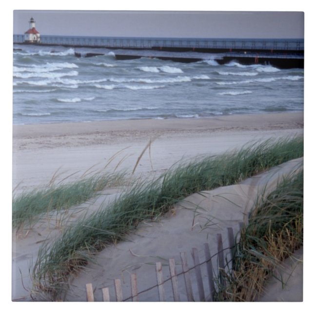 NA, USA, Michigan, Berrien County, St. Joseph, Tile (Front)