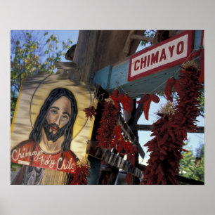 NA, USA, New Mexico, Santa Fe. Poster