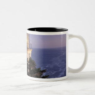NA, USA, Oregon, Heceta Head Lighthouse, Two-Tone Coffee Mug
