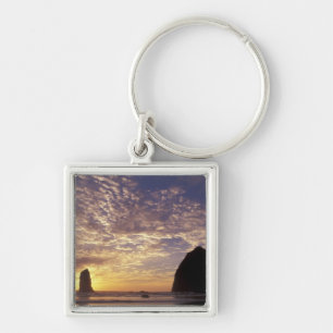 NA, USA, Oregon, Oregon Coast, Canon Beach with Key Ring