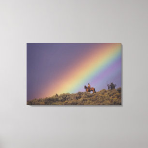 NA, USA, Oregon, Seneca, Ponderosa Ranch, Canvas Print