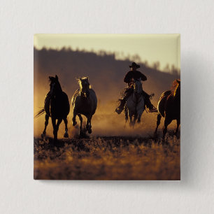 NA, USA, Oregon, Seneca, Ponderosa Ranch, Cowboy 2 15 Cm Square Badge
