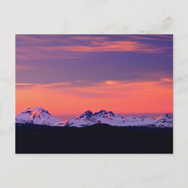 NA, USA, Oregon, The Three Sisters Mountains Postcard (Front)