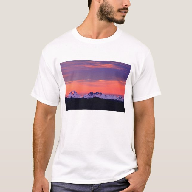 NA, USA, Oregon, The Three Sisters Mountains T-Shirt (Front)