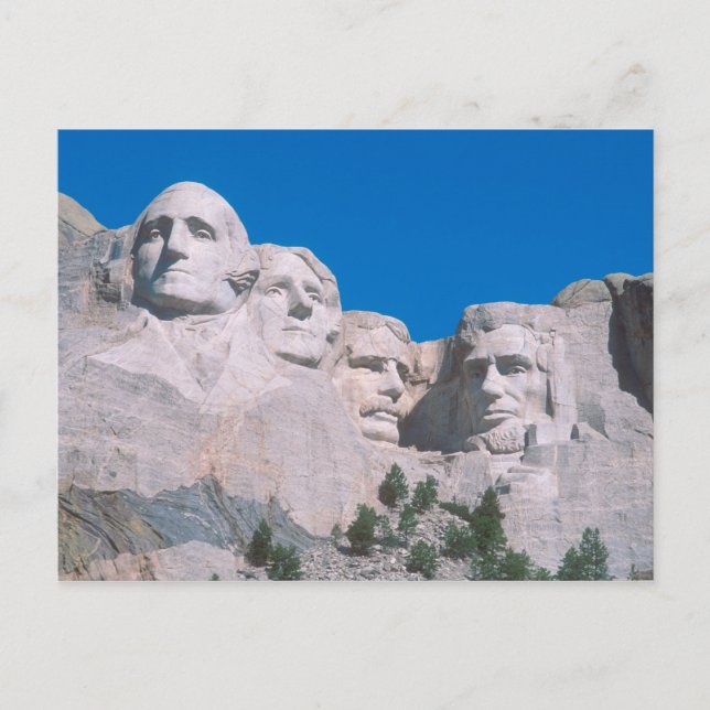 NA, USA, SD, Mount Rushmore. Postcard (Front)