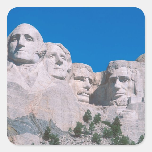 NA, USA, SD, Mount Rushmore. Square Sticker (Front)