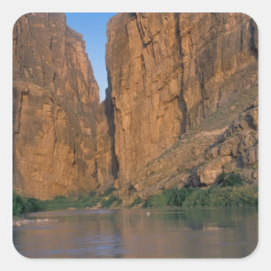 NA, USA, Texas, Big Bend National Park. Rio Square Sticker
