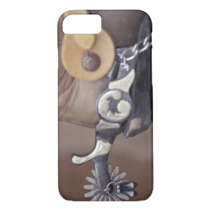 NA, USA, Texas, Lubbock Cowboy boot and spur iPhone 8/7 Case
