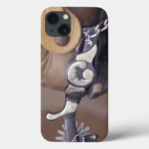 NA, USA, Texas, Lubbock Cowboy boot and spur iPhone 13 Case