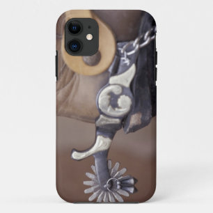 NA, USA, Texas, Lubbock Cowboy boot and spur iPhone 11 Case