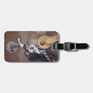 NA, USA, Texas, Lubbock Cowboy boot and spur Luggage Tag
