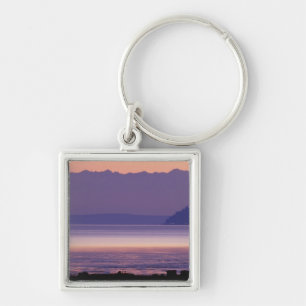 NA, USA, Washington, Conway. Olympic Mountains Key Ring