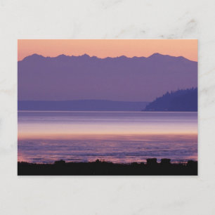 NA, USA, Washington, Conway. Olympic Mountains Postcard