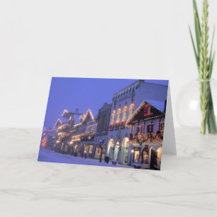 NA, USA, Washington, Leavenworth. Main Street Holiday Card