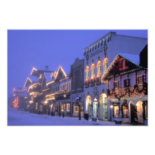 NA, USA, Washington, Leavenworth. Main Street Photo Print