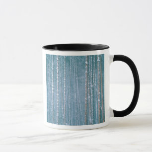 NA, USA, WY. Snowy winter scene among Mug