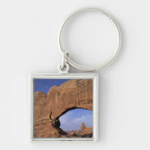 NA, Utah, Arches National Park. Double Arch Key Ring
