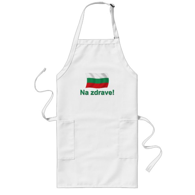 Na zdrave (to health) long apron (Front)