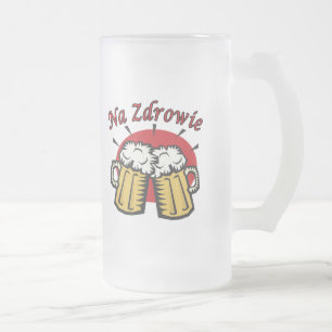 Na Zdrowie Toast With Beer Mugs