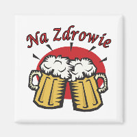 Na Zdrowie Toast With Beer Mugs