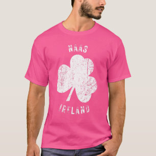 Naas Kildare Ireland Vintage Shamrock Distressed L T-Shirt