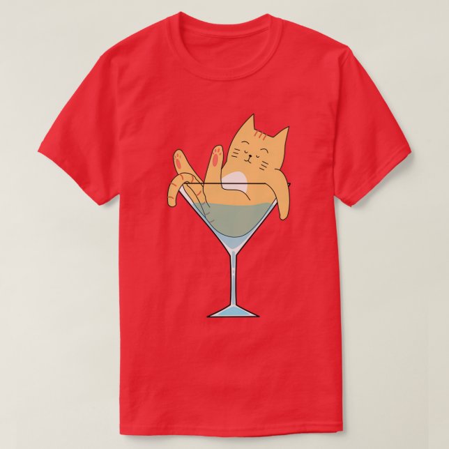 Nabi Cocktail cat T-Shirt (Design Front)