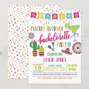 Nacho Average Bachelorette Party Invitation - WH