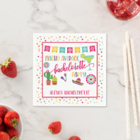 Nacho Average Bachelorette Party Napkin - Wh