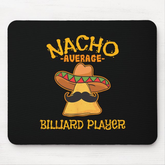 Nacho Average Billiard Player Cinco De Mayo Mexica Mouse Mat (Front)