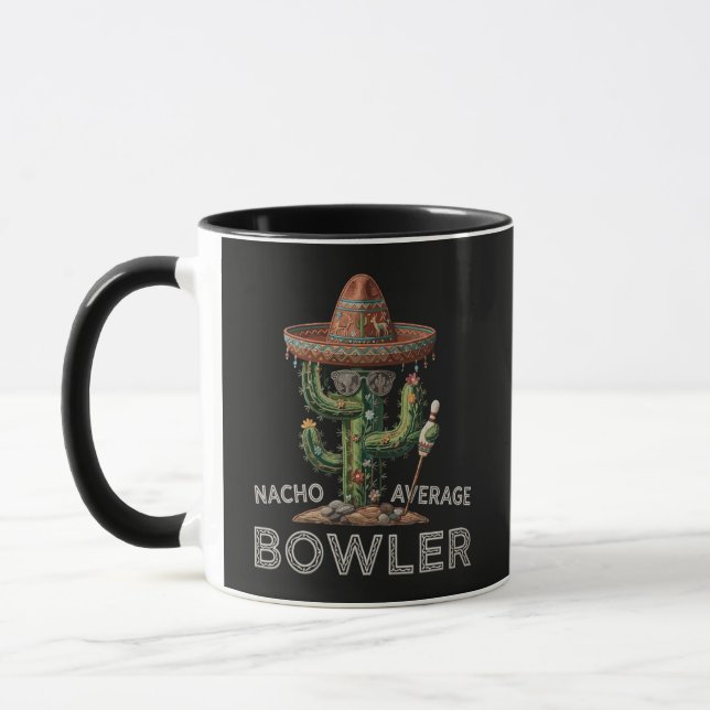 Nacho Average Bowler Fun Mug (Left)