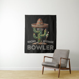Nacho Average Bowler Fun Tapestry