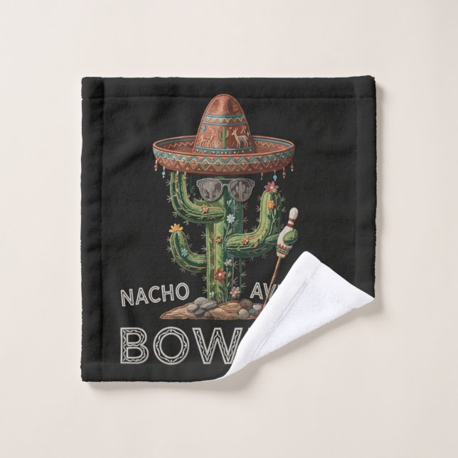 Nacho Average Bowler Fun Wash Cloth (Wash Cloth)