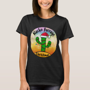 Nacho Average Christmas Tree Cactus Santa Hat and  T-Shirt