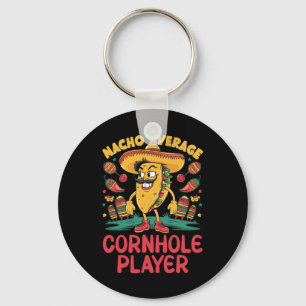 Nacho Average Cornhole Player Cinco De Mayo Mexica Key Ring