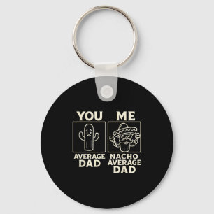 Nacho average dad fun cactus sombrero design key ring