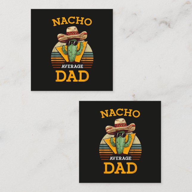 Nacho Average Dad Funny Card (Front/Back)