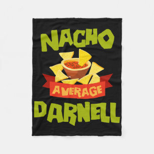 Nacho Average Darnell Funny Birthday Personalised  Fleece Blanket