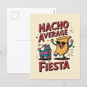 Nacho Average Fiesta – Fun, Colourful Nacho Design Holiday Postcard