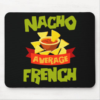 Nacho average french funny birthday surname mouse mat