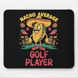 Nacho Average Golf Player Cinco De Mayo Mexican Fu Mouse Mat