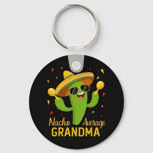 Nacho Average Grandma Cinco De Mayo Fiesta Party Key Ring