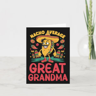 Nacho Average Great Grandma Mexican Matching Cinco Card