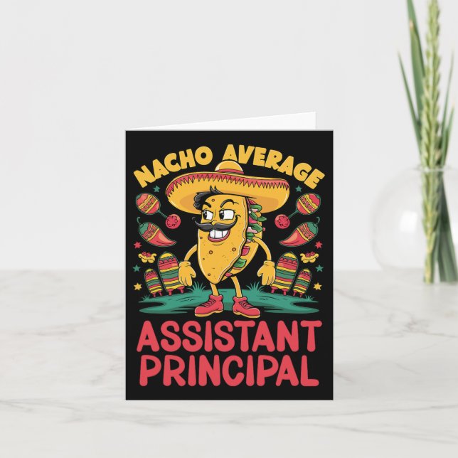 Nacho Average Istant Principal Cinco De Mayo Mexic Card (Front)