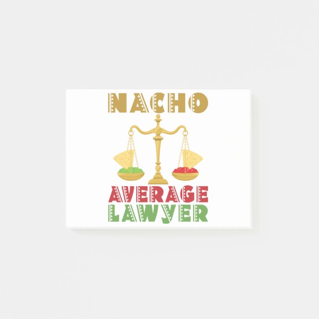 Nacho Average Lawyer Post-it Notes (Front)