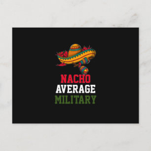 Nacho Average Military Postcard