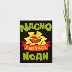 Nacho average noah funny birthday name gift card